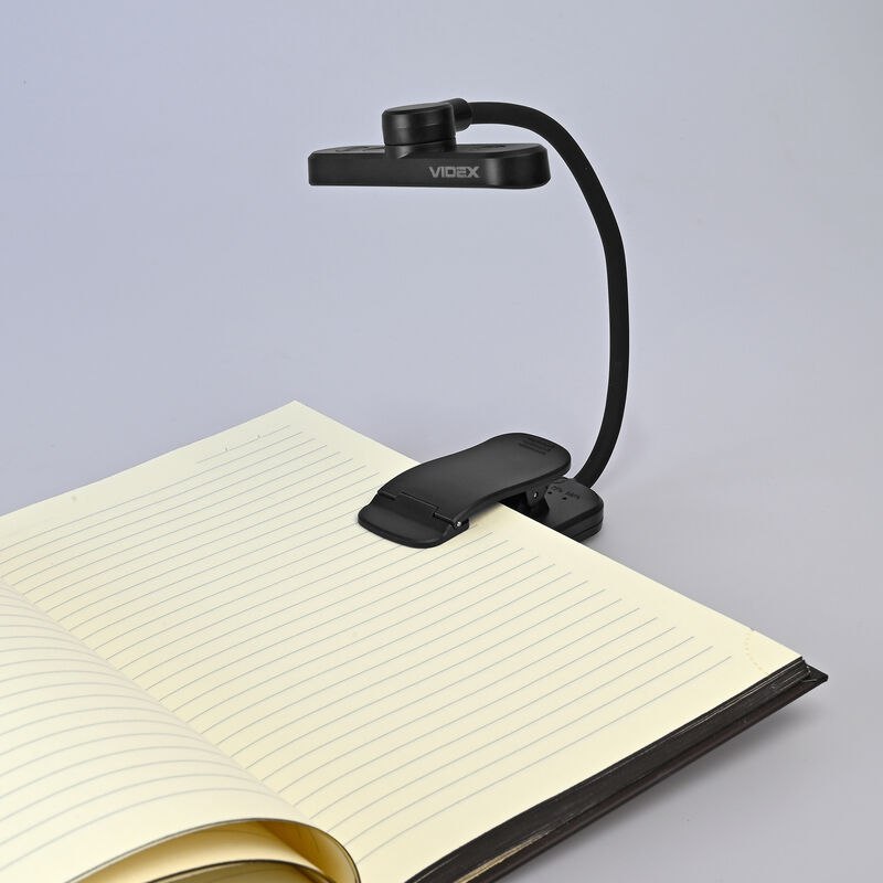 LED RECHARGEABLE READING LAMP VIDEX VL-NL134B Black