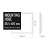 LED Recessed-mounted Panel VIDEX VL-PB36CW 36W 3000-4000-6000K