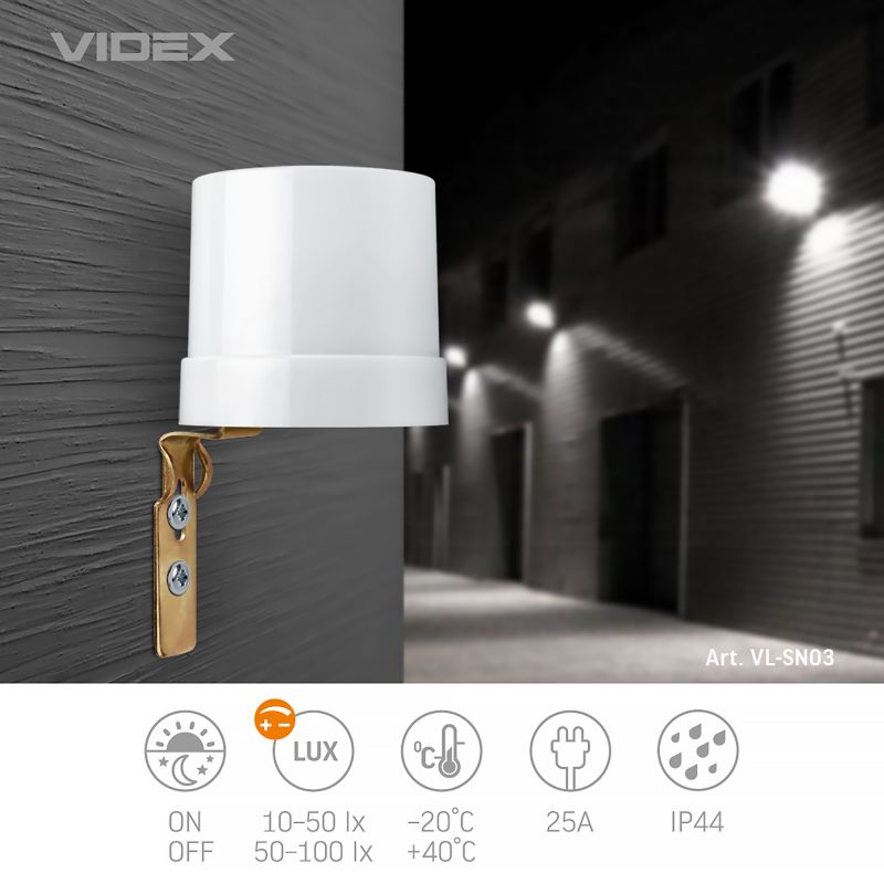 Light sensor VIDEX 25A photometrical