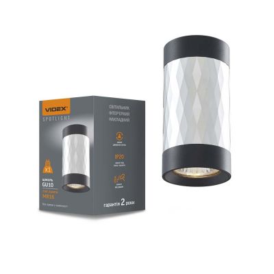 Ceiling spotlight luminaire VIDEX-GU10-TREVOR-BW