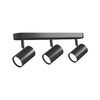 Wall and ceiling spotlight luminaire VIDEX for 3xGU10 lamp VL-SPF05B-WFB