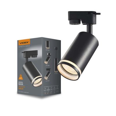 Spot track luminaire VIDEX-GU10-SKOT-BLACK