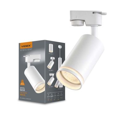 Spot track luminaire VIDEX-GU10-SKOT-WHITE