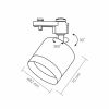 Spot track luminaire VIDEX for GX53 lamp VL-SPF17C-B