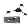 Ceiling spotlight luminaire VIDEX for 3xGX53 lamp VL-SPF20B-B