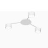 Ceiling spotlight luminaire VIDEX for 3xGX53 lamp VL-SPF20B-W