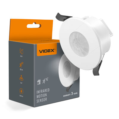 PIR motion and light sensor VIDEX VL-SPR41W 1200W White