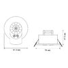 PIR motion and light sensor VIDEX VL-SPR41W 1200W White