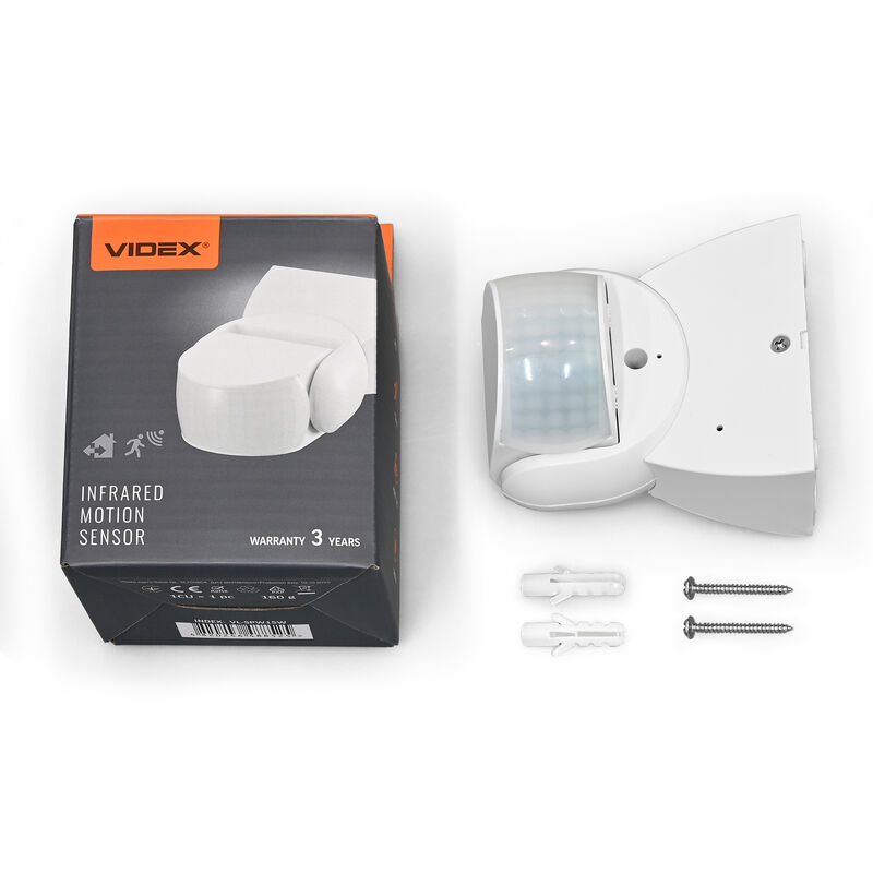 PIR motion and light sensor VIDEX VL-SPW15W 1200W IP65 White
