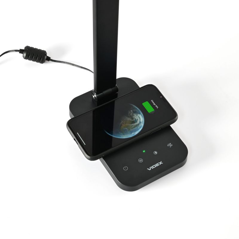 LED Desk Lamp with Wireless Charging VIDEX VL-TF17B Black
