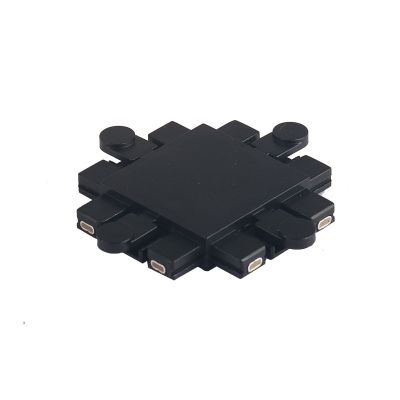 Cross connector for magnetic busbar VIDEX VL-TRMS-FC05B Black