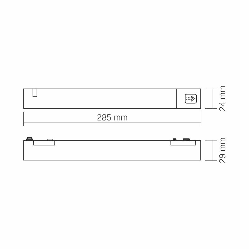 Power supply for magnetic slim track light system VIDEX VL-TRMS-P100B 100W