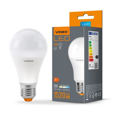 LED Bulb VIDEX-E27-A65-15W-WW