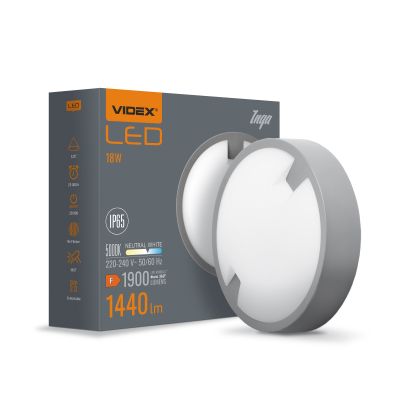 LED Bulkhead Light VIDEX-BULKHEAD-LED-INGA-18W-NW