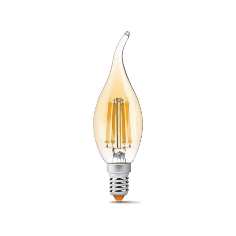 LED Bulb VIDEX-E14-C35-6W-FIL-FLAME-AMBER-WW