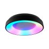 LED DIMMABLE PENDANT LUMINAIRE WITH REMOTE CONTROL VIDEX-LED-EDGE-RC-RGB-72W-BLACK