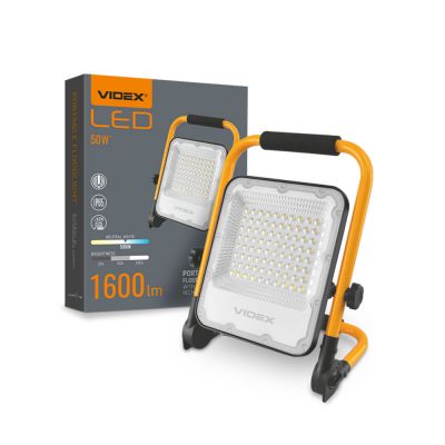 LED RECHARGEABLE FLOODLIGHT VIDEX-FLOOD-LED-EMEKA-50W-NW