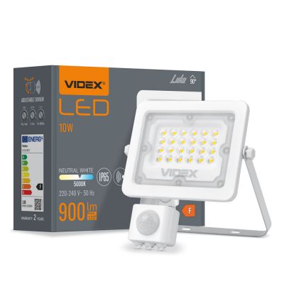 LED Floodlight VIDEX-FLOOD-LED-PIR-LUCA-10W-NW