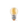 LED Bulb VIDEX-E27-G45-6W-FIL-AMBER-WW