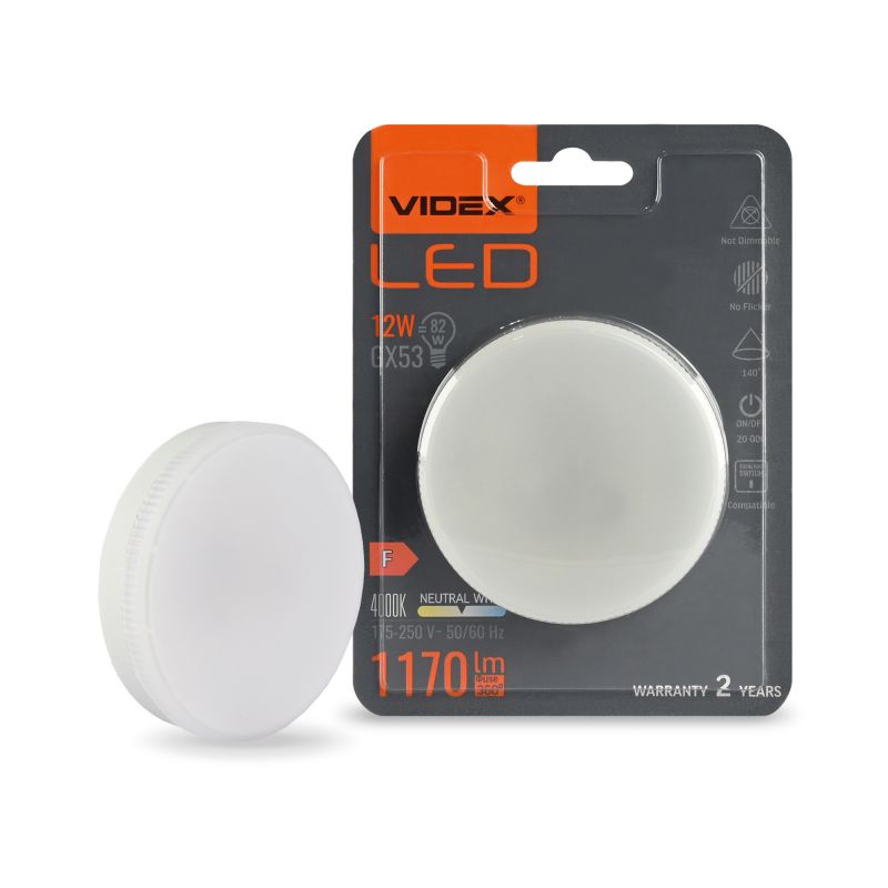 LED Bulb VIDEX-GX53-12W-NW