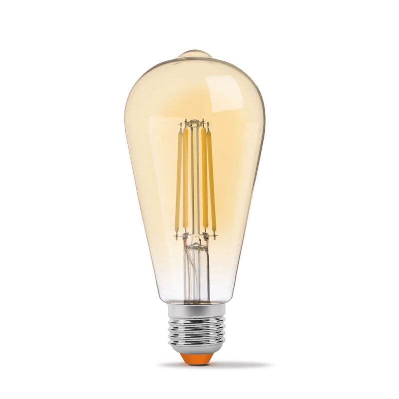 LED Bulb VIDEX-E27-ST64-6W-FIL-DIM-AMBER-WW