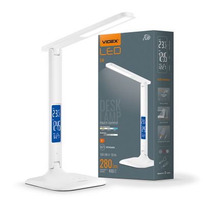 LED Lampka biurkowa z możliwością przyciemniania VIDEX-DESK-LAMP-RIO-WHITE