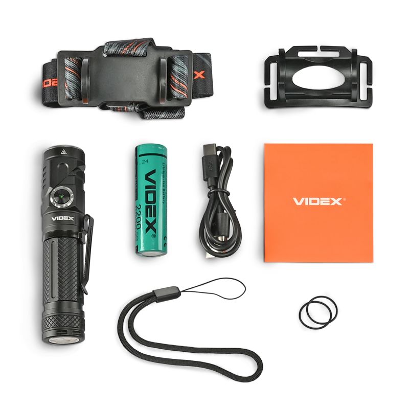 LED Portable Flashlight VIDEX VLF-A232R 1000Lm 5000K