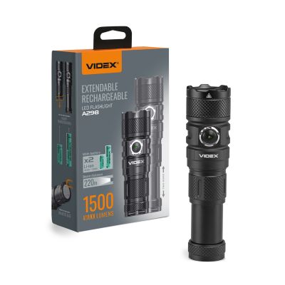 LED Portable Flashlight VIDEX VLF-A298 1500Lm 5000K