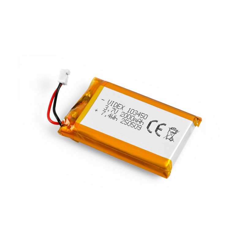 RECHARGEABLE Battery VIDEX Li-pol VLF-B103450-20 2000mAh