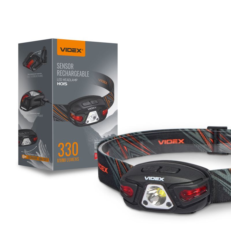LED Headlamp VIDEX VLF-H015 330Lm 5000K