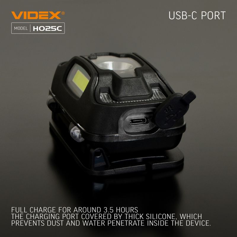 LED Headlamp VIDEX VLF-H025C 310Lm 5000K