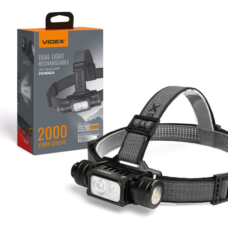 LED Headlamp VIDEX VLF-H066A 2000Lm 5000K