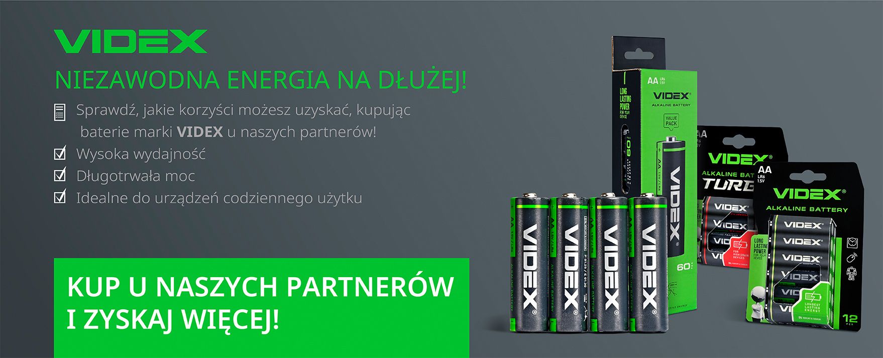 VIDEX batteries