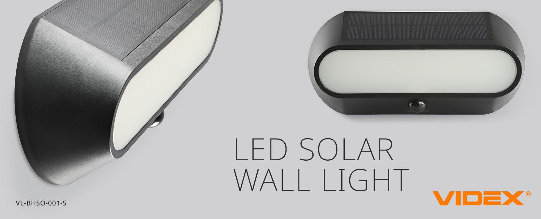 LED SOLAR WALL LIGHT VIDEX VL-BHSO SERIES