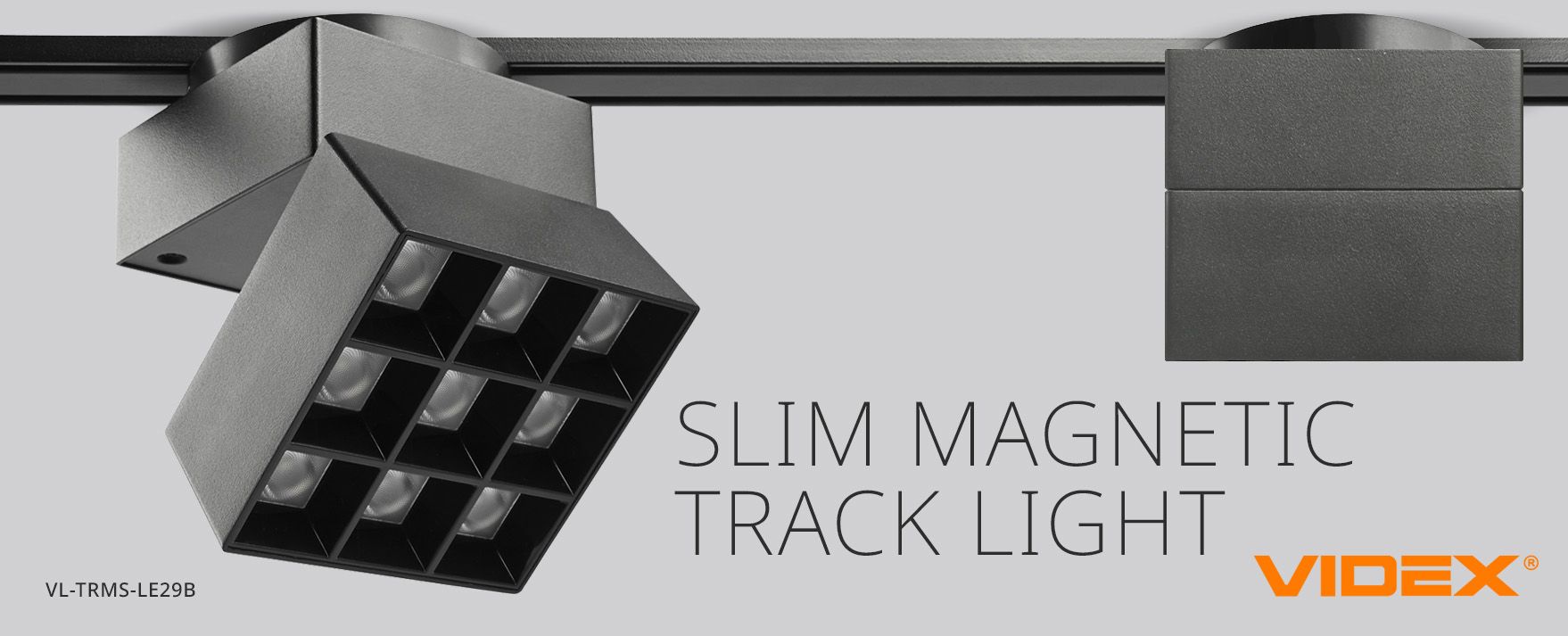 SLIM MAGNETIC TRACK LIGHT SYSTEM VIDEX VL-TRMS SERIES